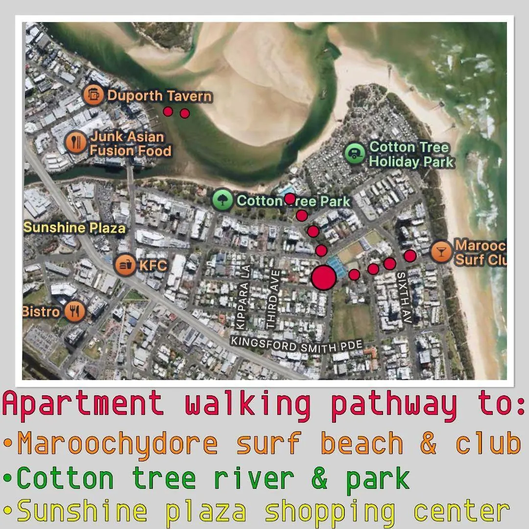 Apartment Heart Of Cotton Tree- Walk To Beach & River Maroochydore